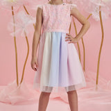 Vestido Pastel Fiesta Niña – Tul Multicolor