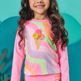 Conjunto Traje de Baño 3 Piezas Pink Ice Cream UV50+