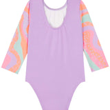 Enterito UV50+ Manga Larga Pececito Pastel – Bebé Niña