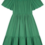 Vestido Verde Flores 3D – Kukie