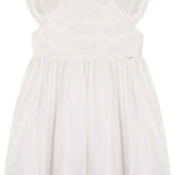 Vestido Blanco Ceremonial con Mangas Volantes – Kukie