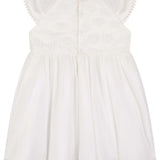 Vestido Blanco Ceremonial con Mangas Volantes – Kukie