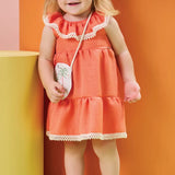 Vestido Kukie Volantes + Cartera Tropical