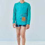 Conjunto UV50 Dinosaurios Niño Manga Larga