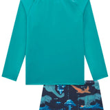 Conjunto UV50 Dinosaurios Niño Manga Larga