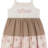 Vestido Friend Beige y Flores Kukie