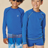 Conjunto Niño UV50+ Camiseta Lima + Short Estampado Olas