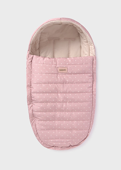 Saco Capazo Universal Acolchado Bebé – Crudo, Rosa y Celeste Mayoral