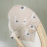 Manta Tejida Llama Camel 100 x 80 cm