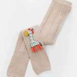 Panty Sin Pie Jirafa Tejida Beige