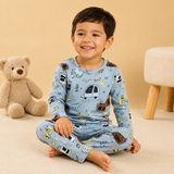 Pijama Frizado Azul Autitos