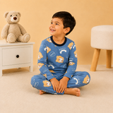 Pijama Frizado Oso Azul