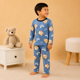 Pijama Frizado Oso Azul