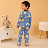 Pijama Frizado Oso Azul