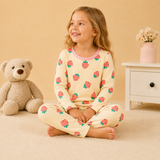 Pijama Frizado Crema Zanahoria