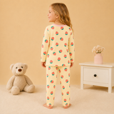 Pijama Frizado Crema Zanahoria