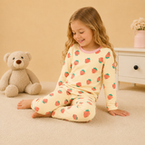Pijama Frizado Crema Zanahoria