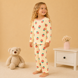 Pijama Frizado Crema Zanahoria