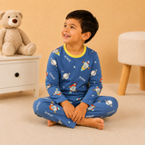 Pijama Frizado Azul Espacial
