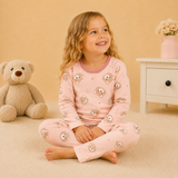Pijama Frizado Oso Rosa