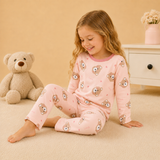 Pijama Frizado Oso Rosa