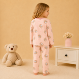 Pijama Frizado Oso Rosa