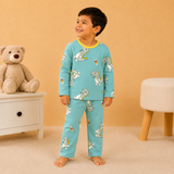 Pijama Frizado Verde Dino