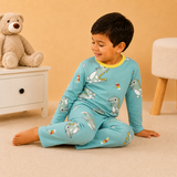 Pijama Frizado Verde Dino