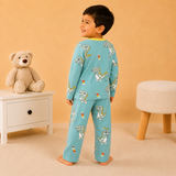 Pijama Frizado Verde Dino