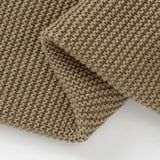 Manta Tejida Lisa Café 100 x 80 cm