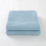 Manta Tejida Lisa Celeste 100 x 80 cm