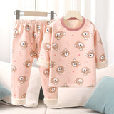 Pijama Frizado Oso Rosa