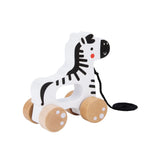 Zebra de Madera para Arrastrar