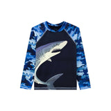 Polera UV Tiburón Camuflado