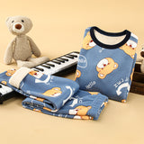 Pijama Frizado Oso Azul