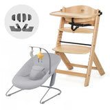 Silla de comer evolutiva 4 en 1 Enock + Mecedora Calmee - KinderKraft