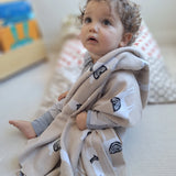 Manta Tejida Llama Camel 100 x 80 cm