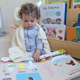 Manta Tejida Lisa Blanca 100 x 80 cm